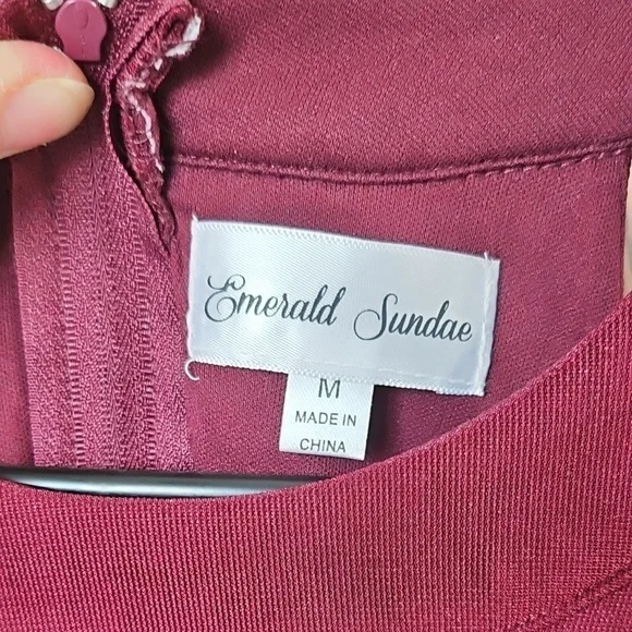 Emerald Sundae Backless Wine Dress - Picture 4 of 4